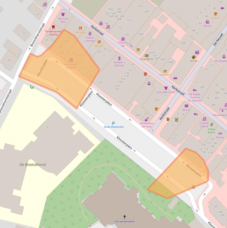 Kaart van postcodegebied 2201KG.