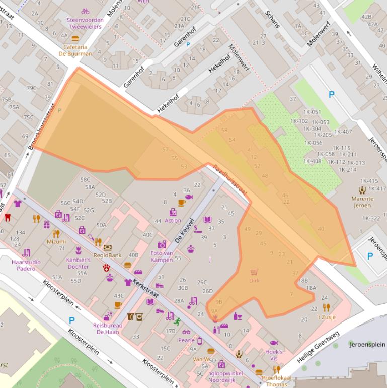 Kaart van postcodegebied 2201MA.