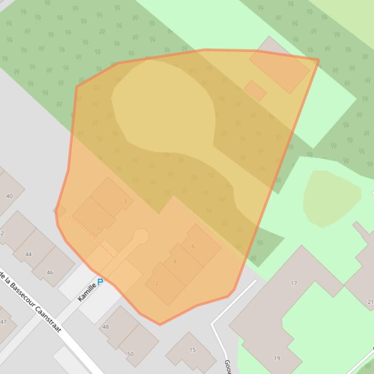 Kaart van postcodegebied 2201MT.