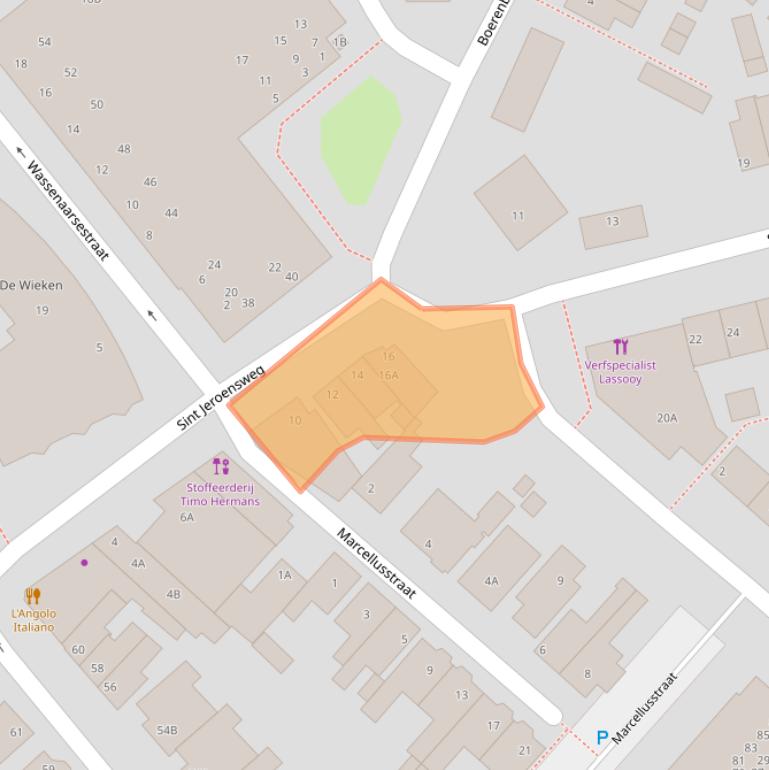 Kaart van postcodegebied 2201NX.