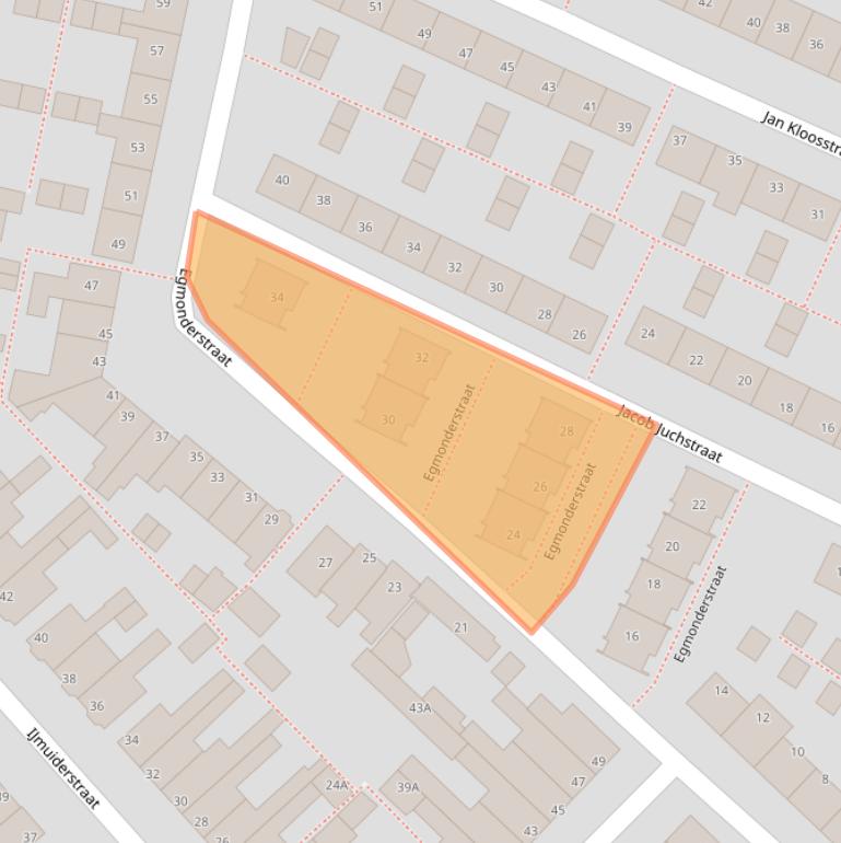 Kaart van postcodegebied 2201RM.