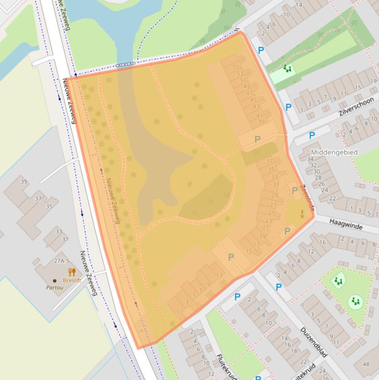 Kaart van postcodegebied 2201SN.