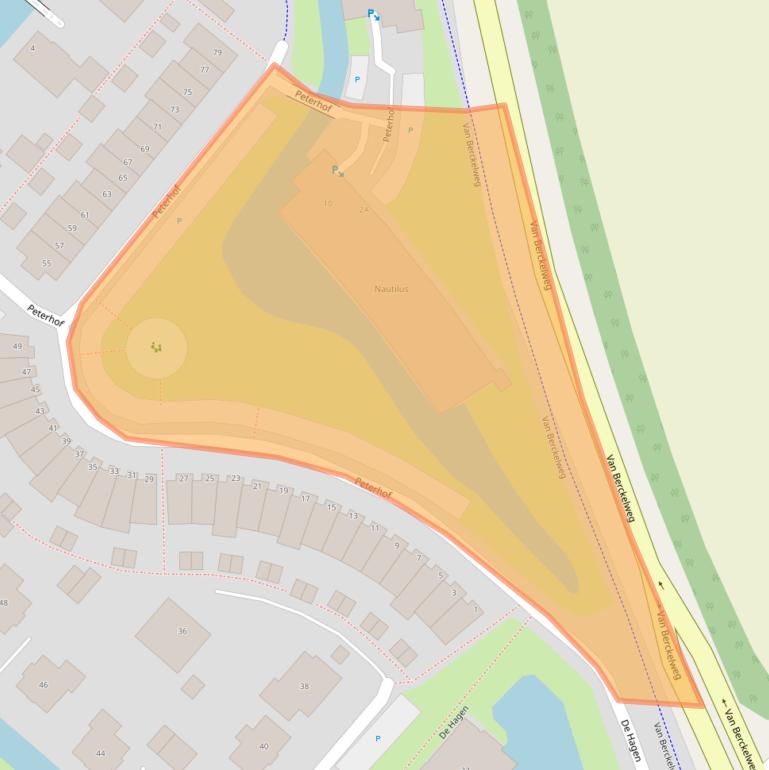 Kaart van postcodegebied 2201TH.