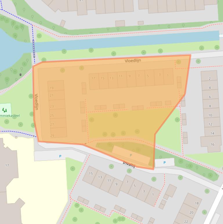 Kaart van postcodegebied 2201WP.