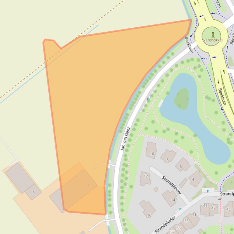 Kaart van postcodegebied 2201XT.