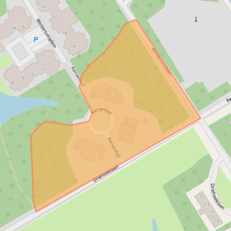 Kaart van postcodegebied 2201ZB.