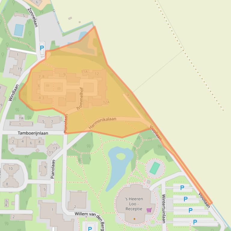 Kaart van postcodegebied 2201ZX.