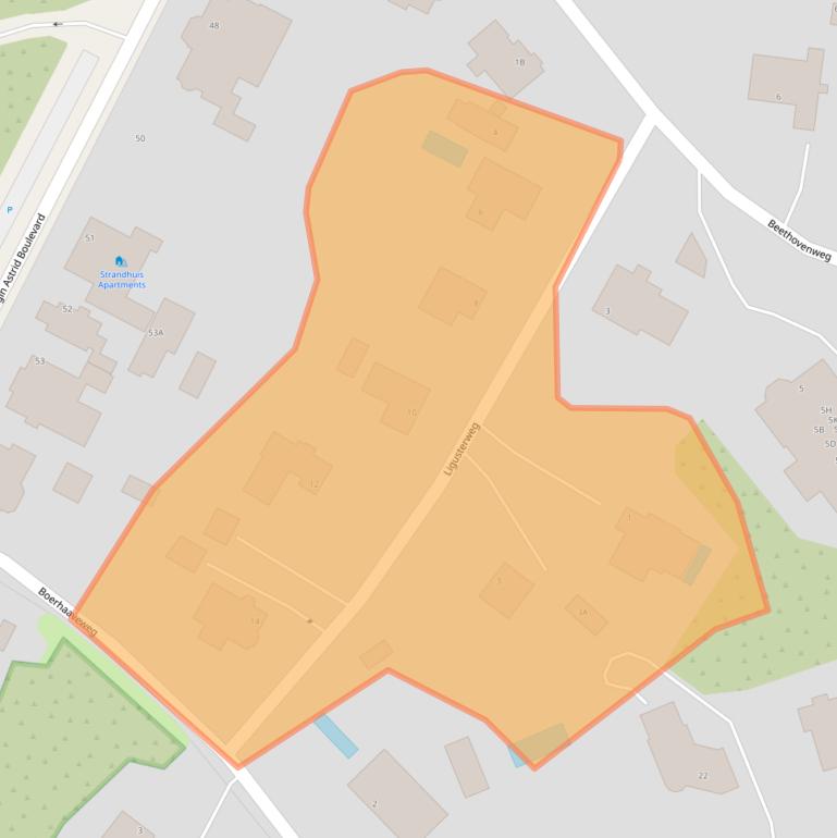 Kaart van postcodegebied 2202AD.