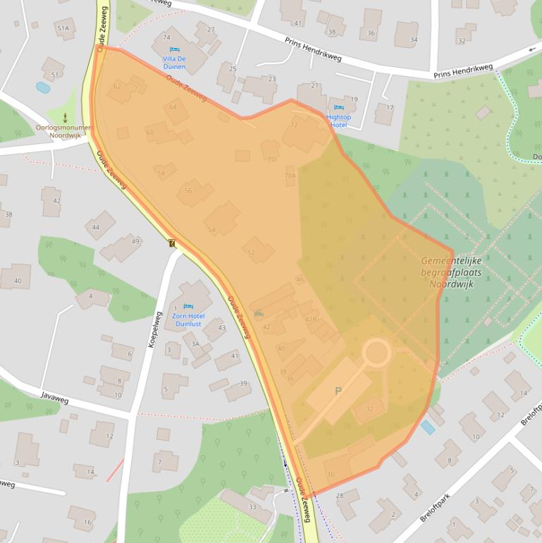 Kaart van postcodegebied 2202CG.