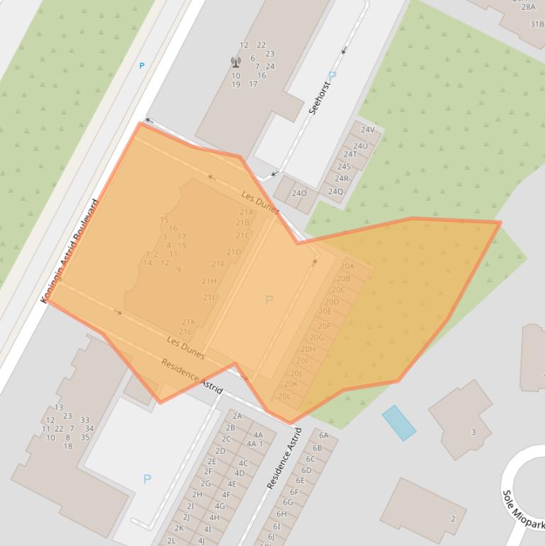 Kaart van postcodegebied 2202DJ.