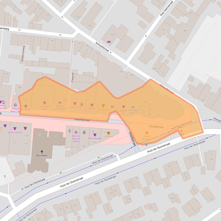 Kaart van postcodegebied 2202ES.