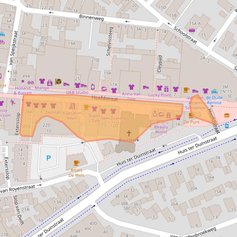 Kaart van postcodegebied 2202GD.