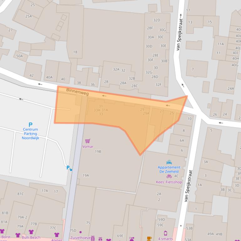 Kaart van postcodegebied 2202GM.