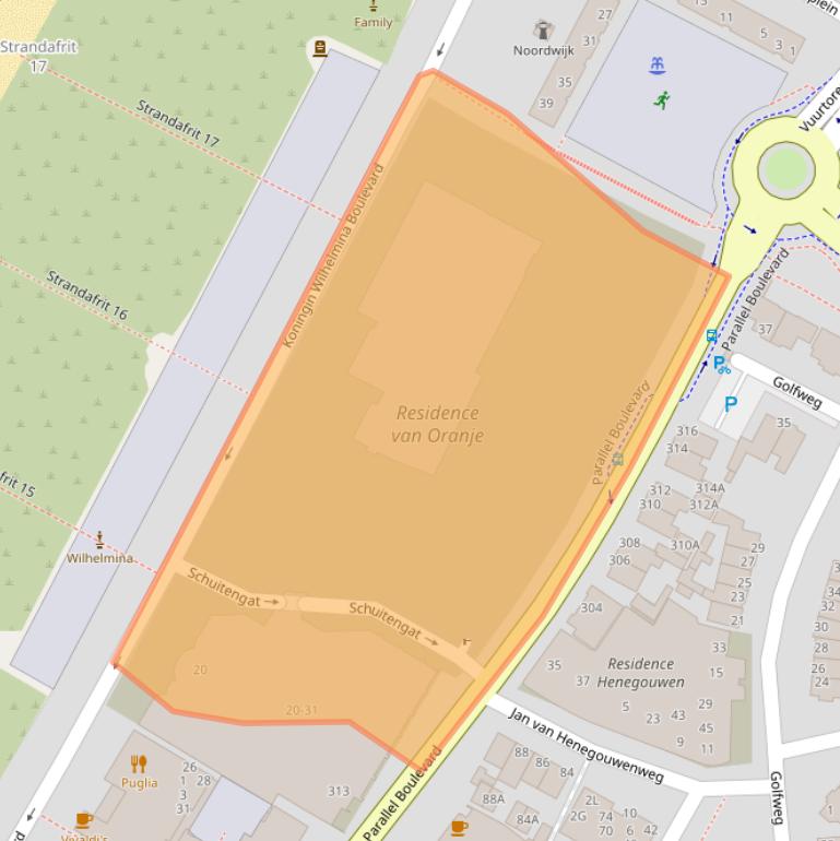 Kaart van postcodegebied 2202GV.