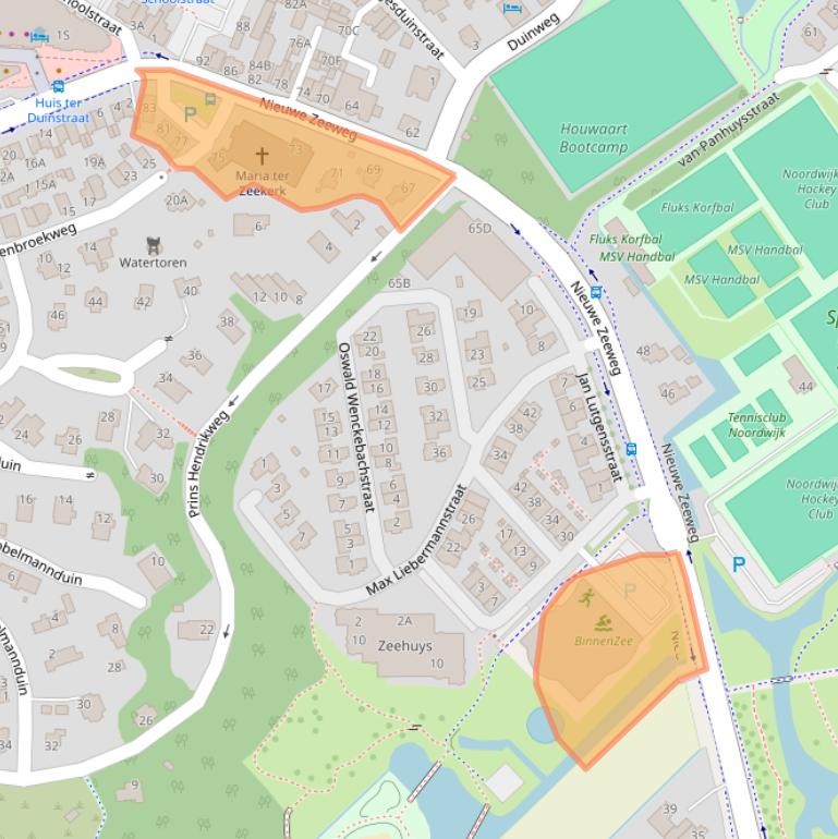 Kaart van postcodegebied 2202HA.