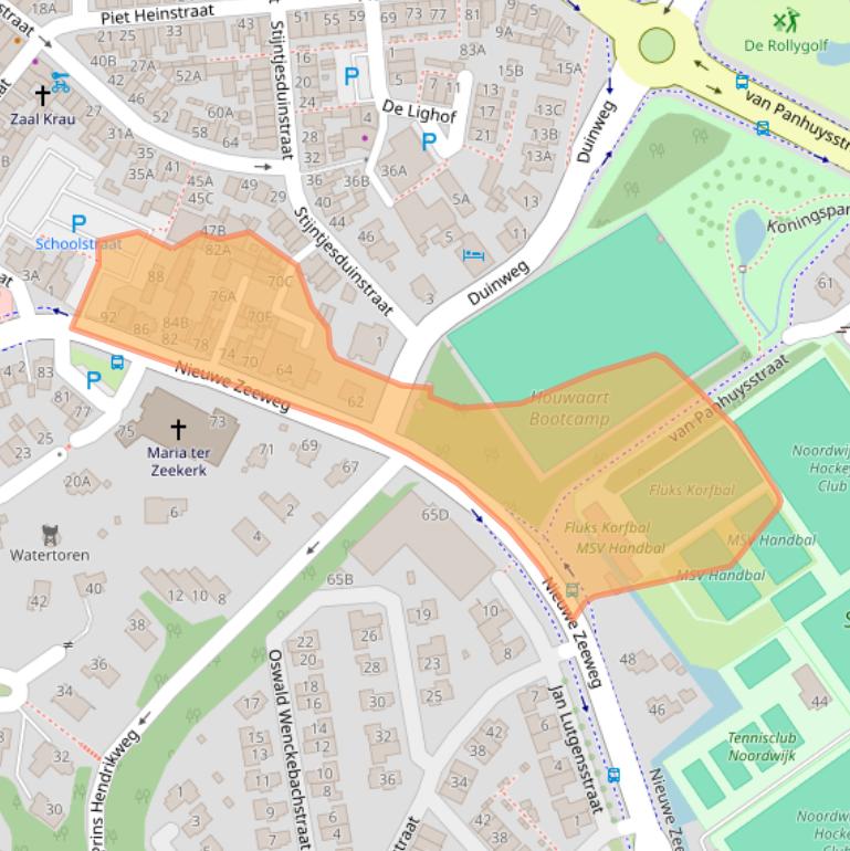 Kaart van postcodegebied 2202HB.
