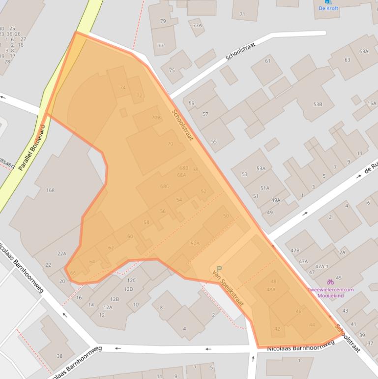 Kaart van postcodegebied 2202HG.