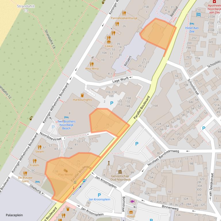 Kaart van postcodegebied 2202HK.