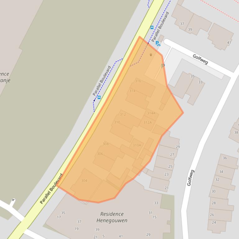 Kaart van postcodegebied 2202HV.