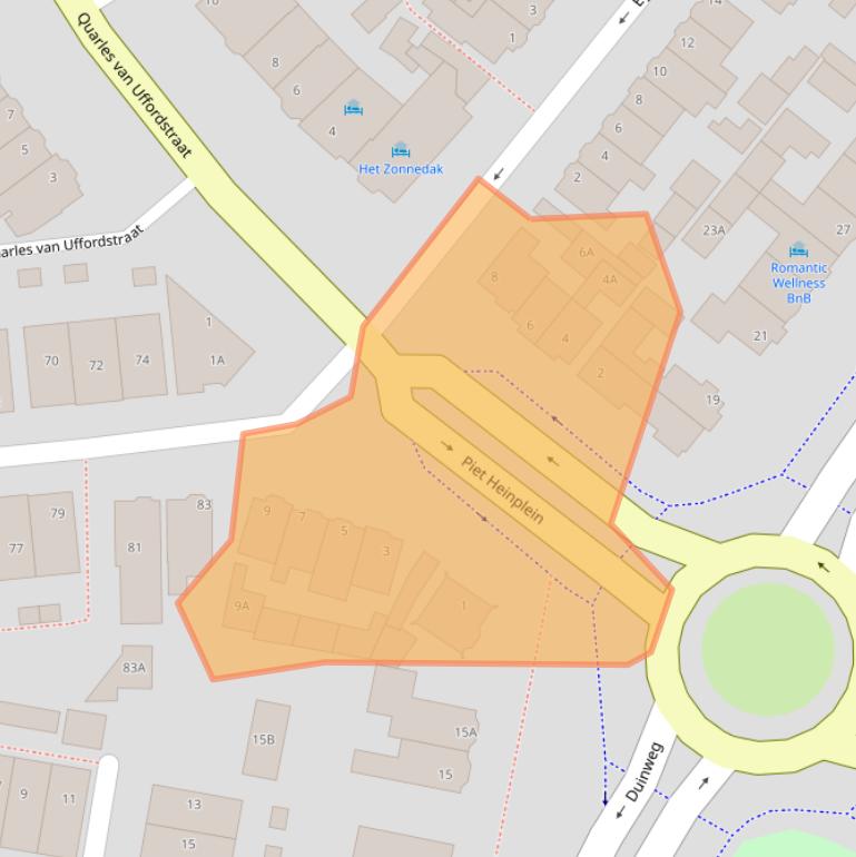 Kaart van postcodegebied 2202NA.