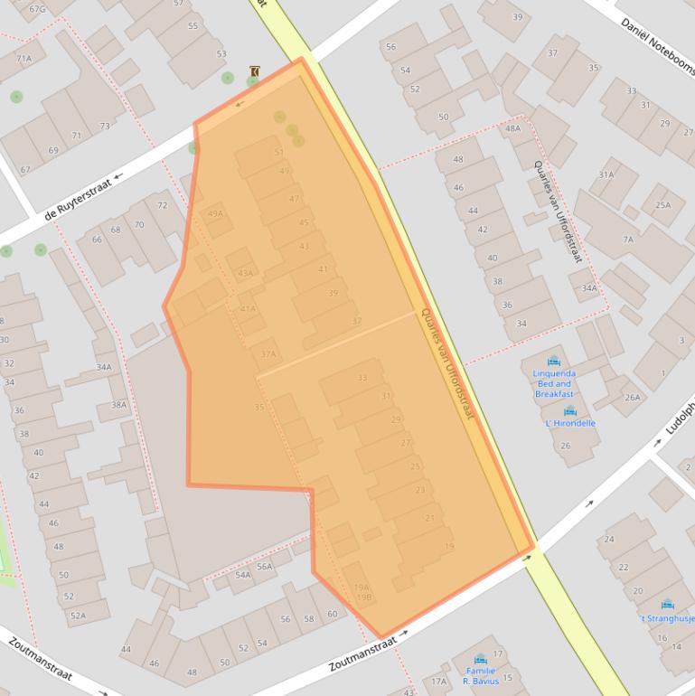 Kaart van postcodegebied 2202NC.