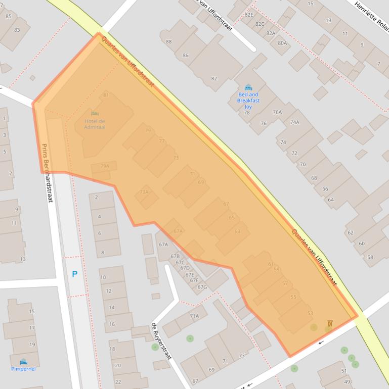 Kaart van postcodegebied 2202ND.