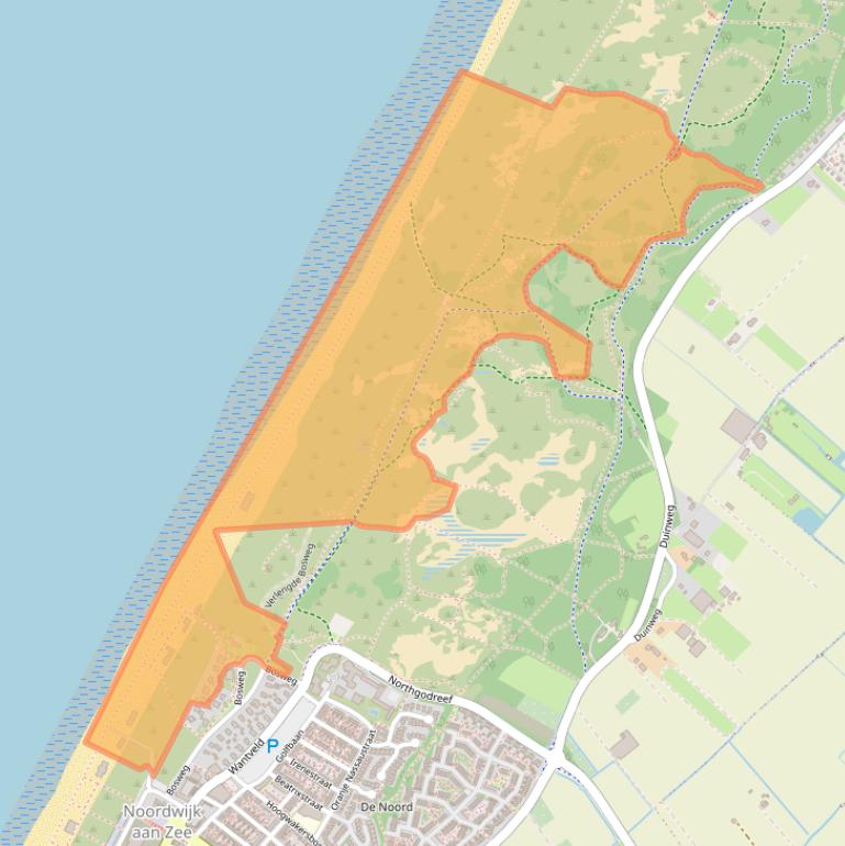 Kaart van postcodegebied 2202NW.