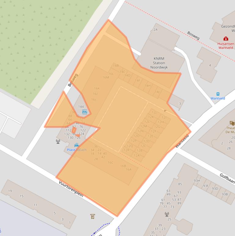 Kaart van postcodegebied 2202PC.