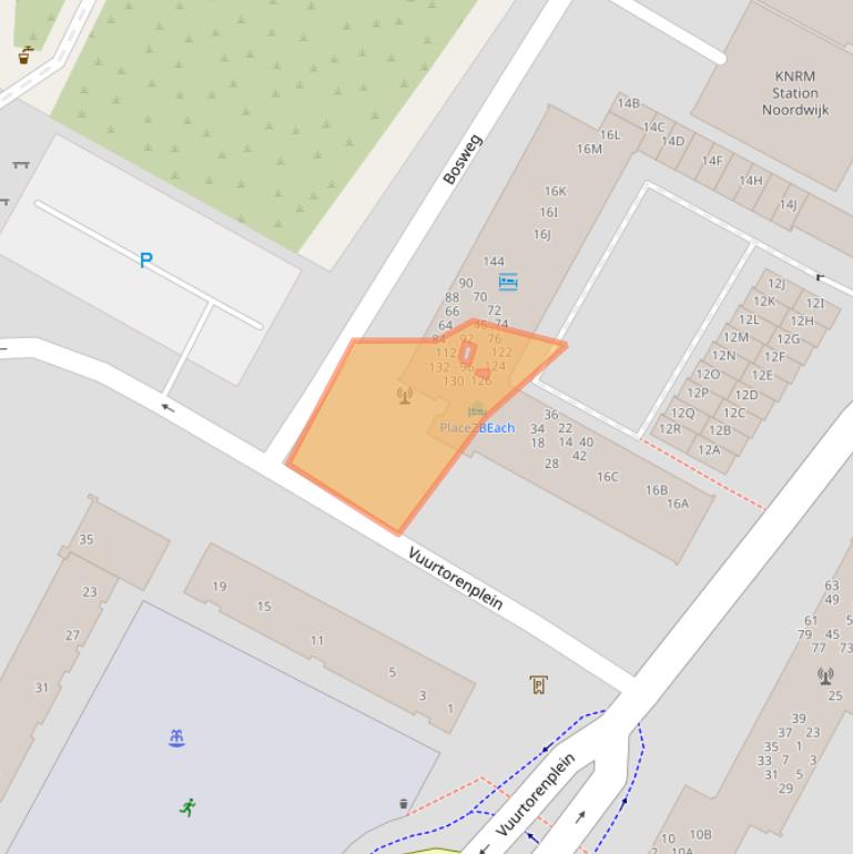 Kaart van postcodegebied 2202PD.