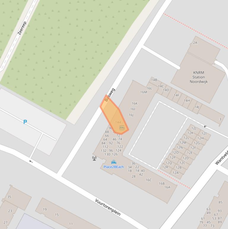 Kaart van postcodegebied 2202PE.