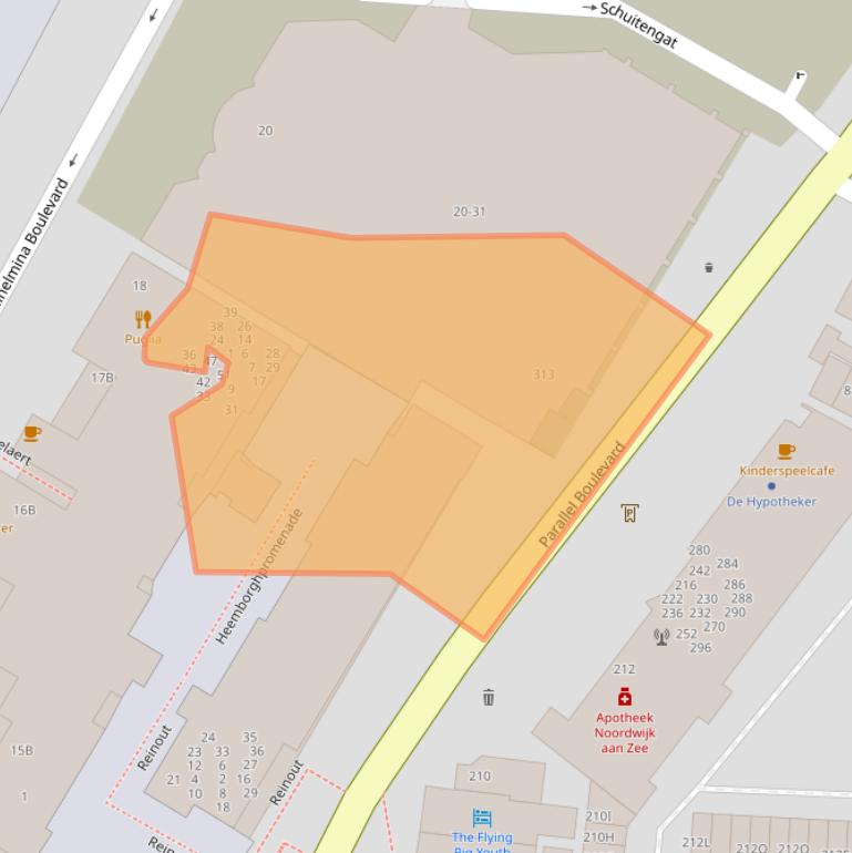 Kaart van postcodegebied 2202PM.