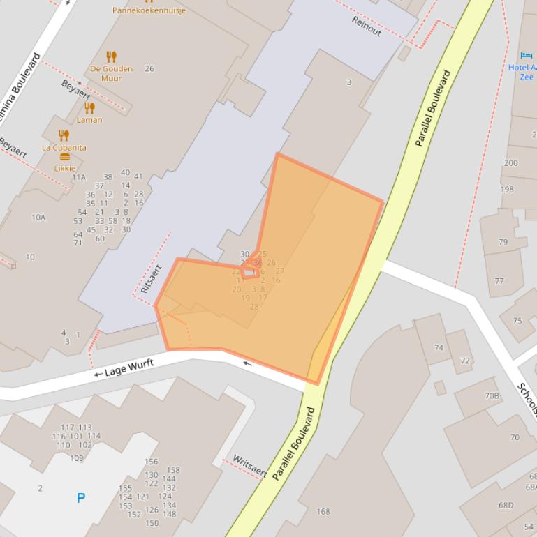 Kaart van postcodegebied 2202PS.