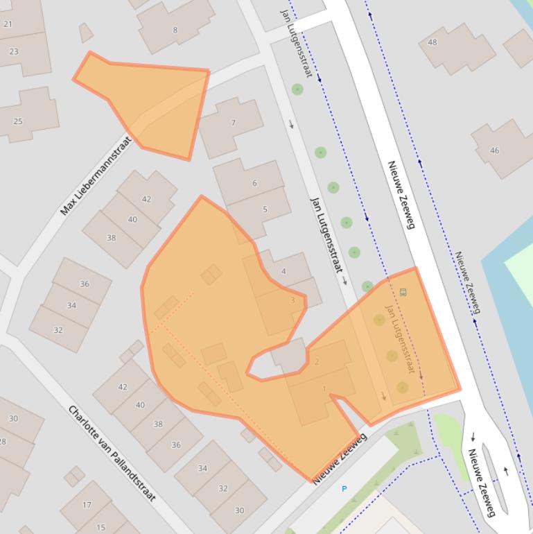 Kaart van postcodegebied 2202RP.