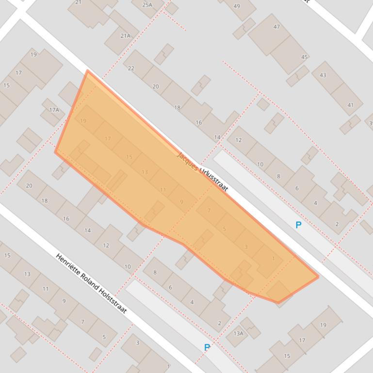 Kaart van postcodegebied 2202SM.