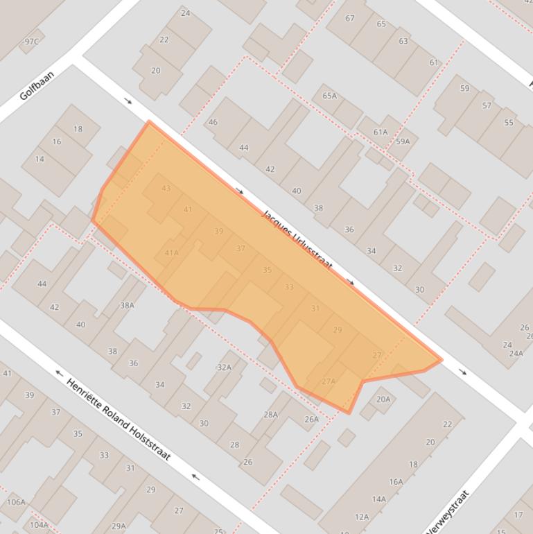 Kaart van postcodegebied 2202SN.
