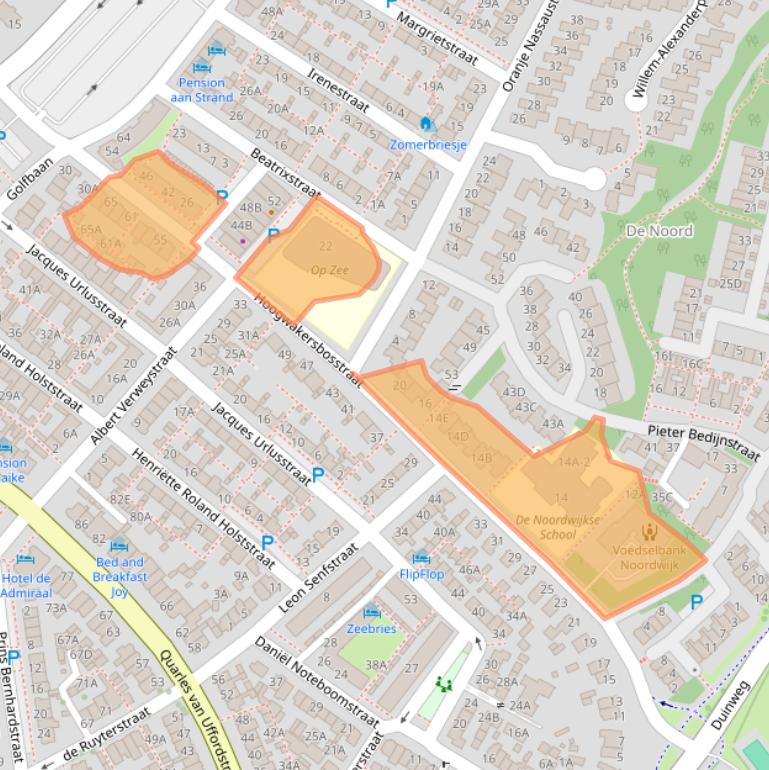 Kaart van postcodegebied 2202SP.