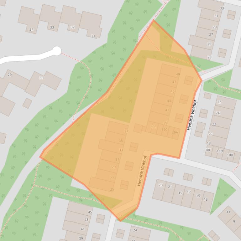 Kaart van postcodegebied 2202XJ.