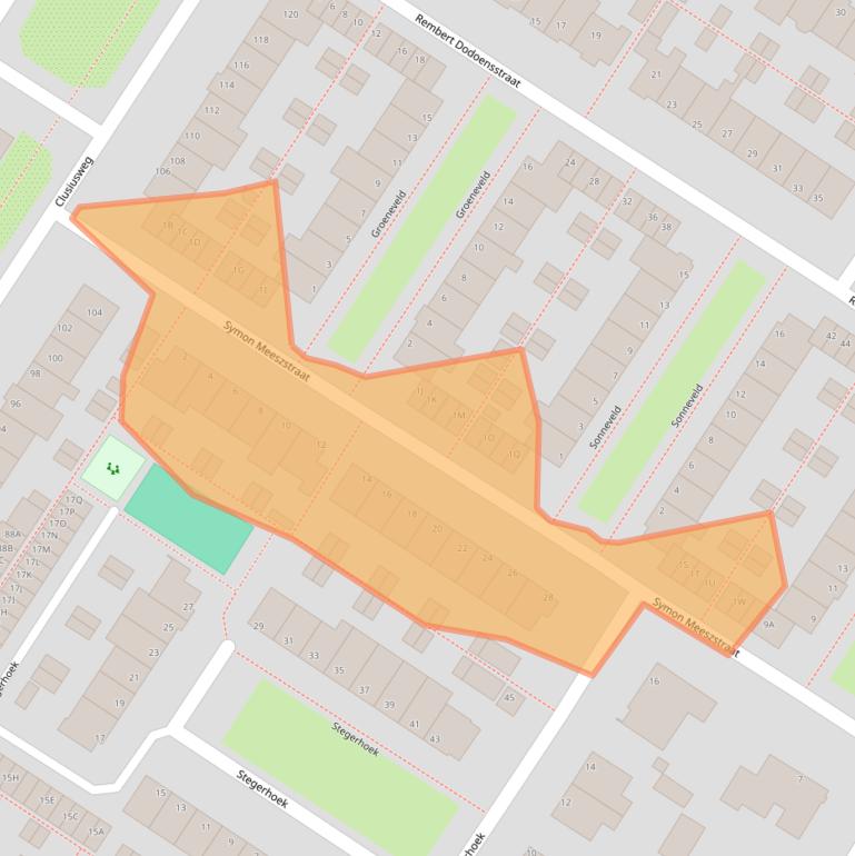 Kaart van postcodegebied 2203BM.