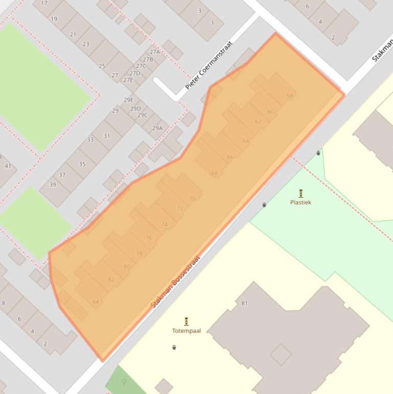 Kaart van postcodegebied 2203GL.