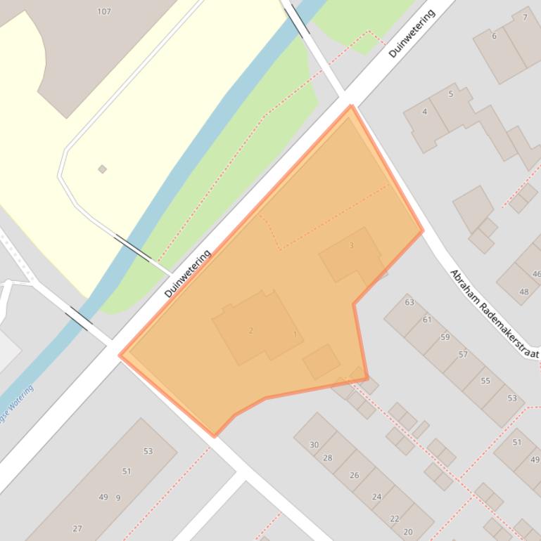 Kaart van postcodegebied 2203HH.