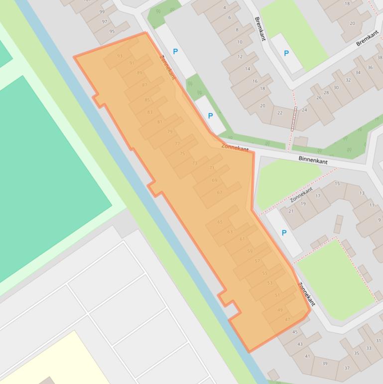 Kaart van postcodegebied 2203NB.