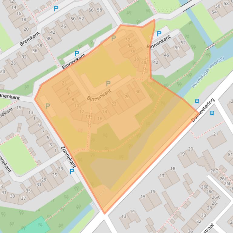 Kaart van postcodegebied 2203ND.