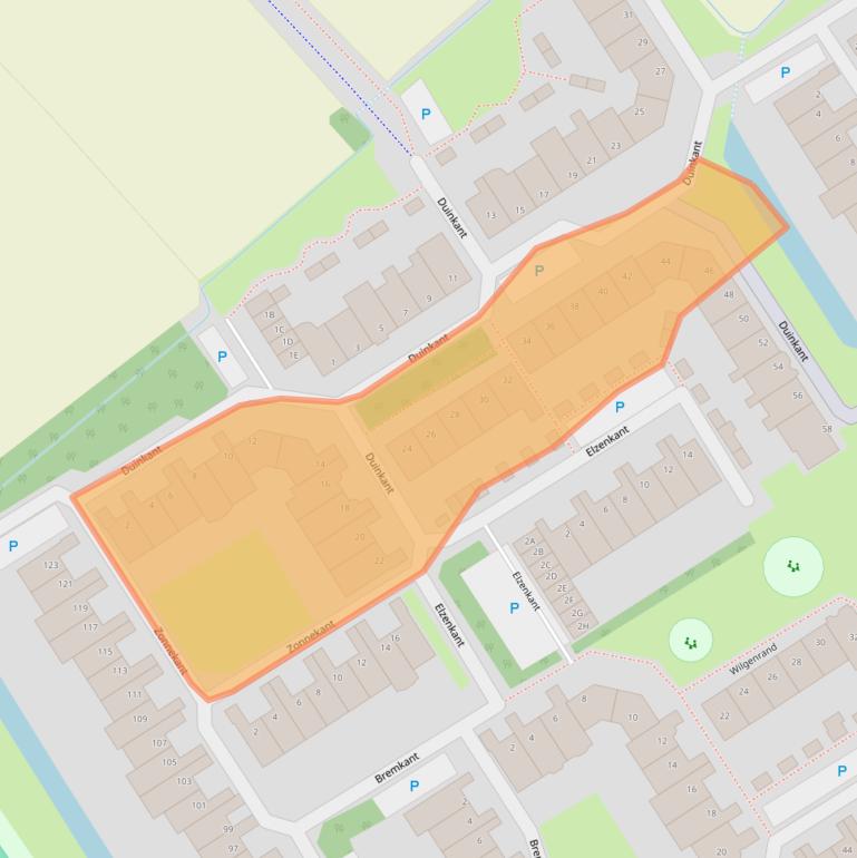 Kaart van postcodegebied 2203NK.