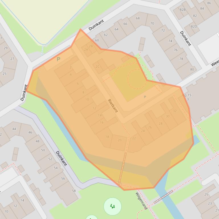 Kaart van postcodegebied 2203NP.