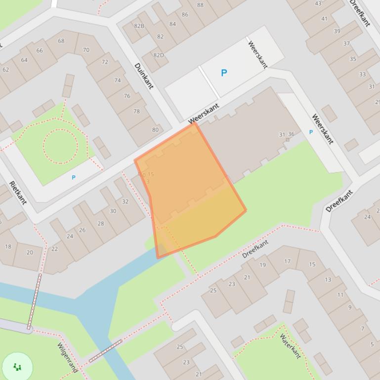 Kaart van postcodegebied 2203NR.