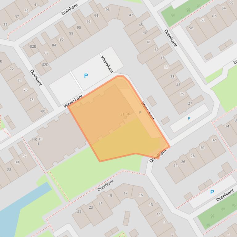 Kaart van postcodegebied 2203NS.