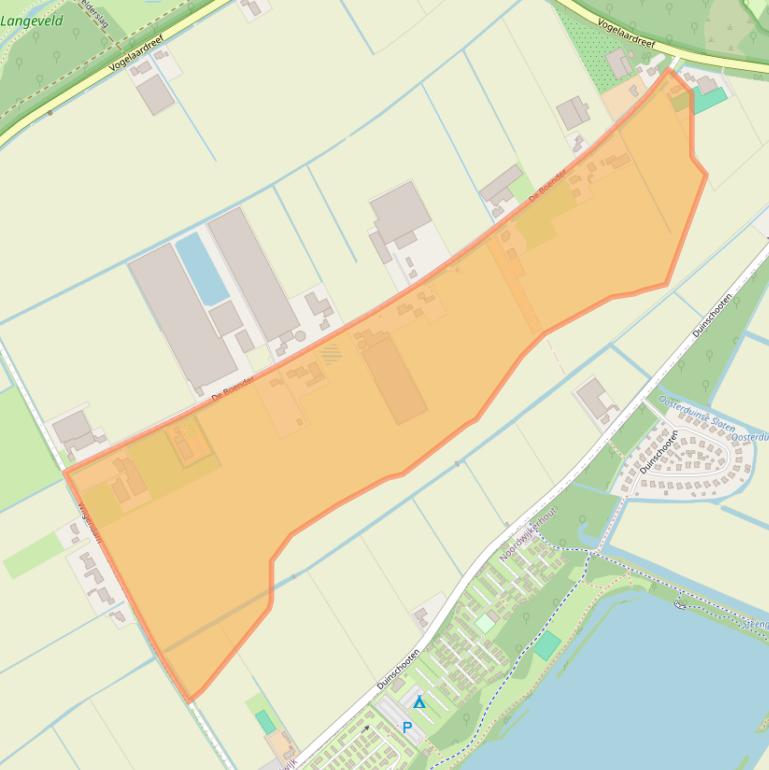 Kaart van postcodegebied 2204AG.