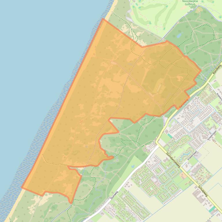 Kaart van postcodegebied 2204AM.