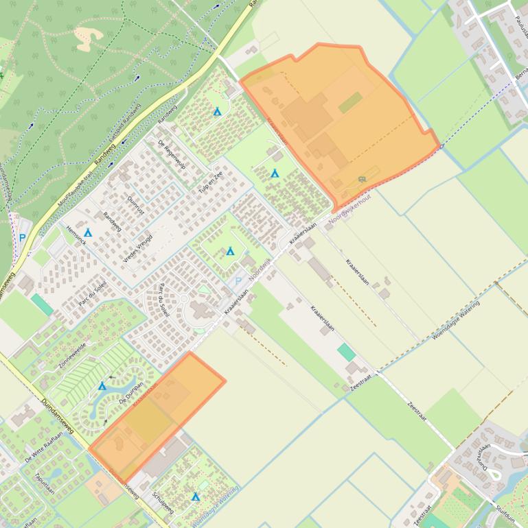 Kaart van postcodegebied 2204AP.