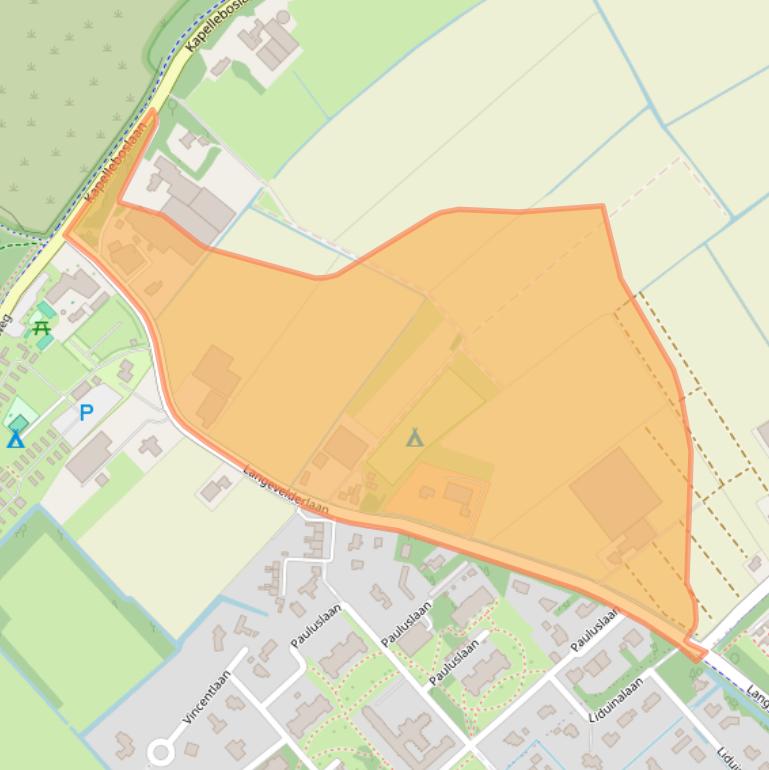 Kaart van postcodegebied 2204BD.